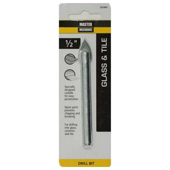 282889 1/2 x 3-1/4-In. Glass & Tile Drill Bit - Quantity 5