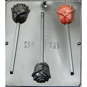 283 Rose Lollipop Chocolate Candy Mold