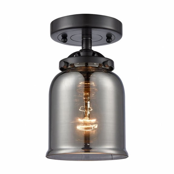 284-1C-OB-G53-Innovations Lighting-Bell - 1 Light Semi-Flush Mount In Industrial Style-8.13 Inches Tall and 5 Inches Wide-Oil Rubbed Bronze