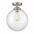 thumbnail image 1 of 284-1C-SN-G204-10-Innovations Lighting-Beacon - 1 Light Semi-Flush Mount In Industrial Style-12.13 Inches Tall and 10 Inches Wide-Brushed Satin Nickel, 1 of 2