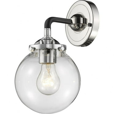 284-1W-BPN-G202-Innovations Lighting-Baldwin-3W 1 LED Wall Sconce-6 Inches Wide by 11 Inches High