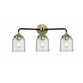 thumbnail image 1 of 284-3W-BAB-G52-LED-Innovations Lighting-Small Bell-10.5W 3 LED Bath Vanity in Transitional Style-23 Inches Wide by 9 Inches High   Black Antique Brass, 1 of 1