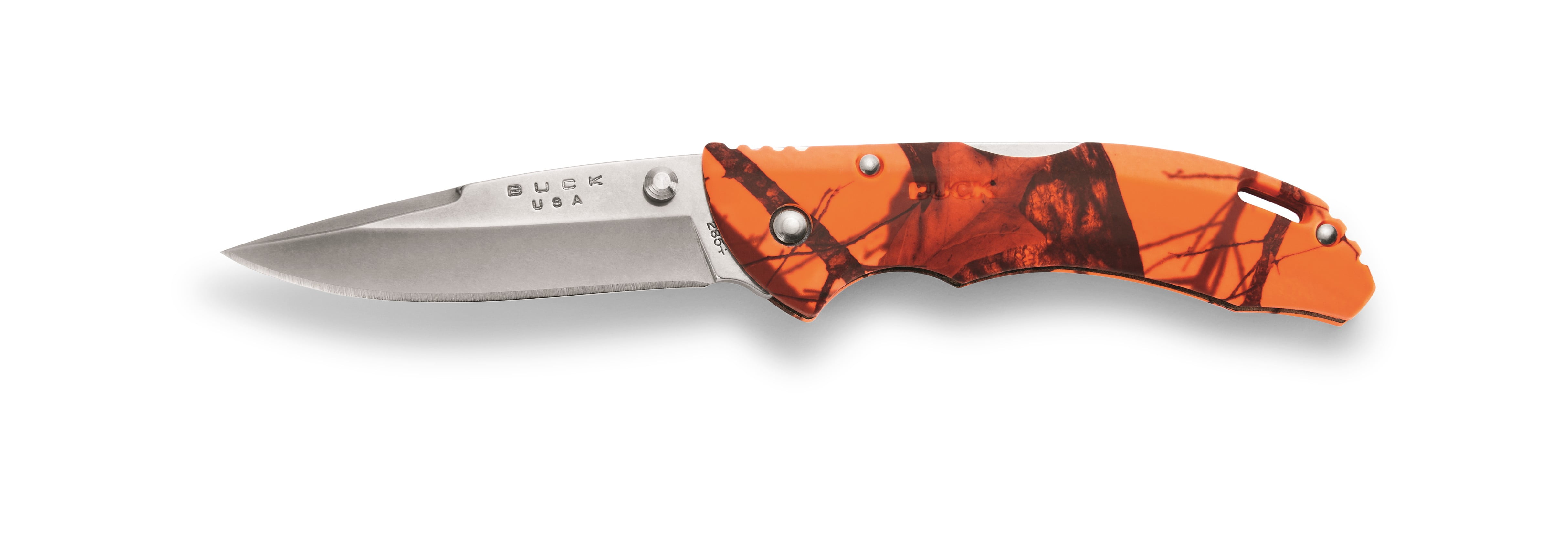 Buck 284 Bantam® BBW - Mossy Oak® Blaze Camo with keychain
