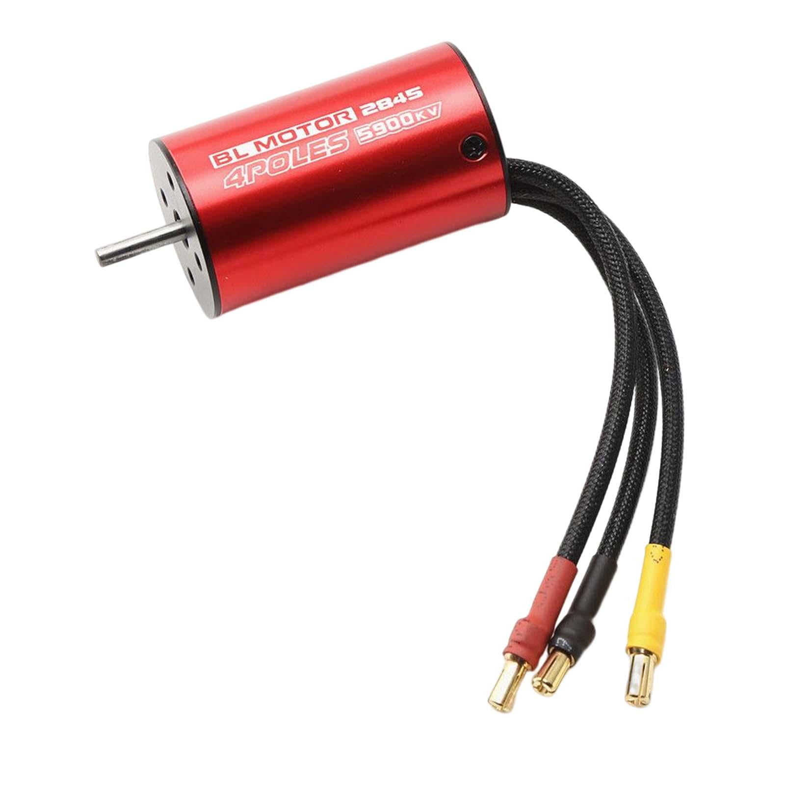 KingVal 3650 5900KV Brushless Motor - 1/10 Scale RC Car Motor, 3.175mm Shaft, Sensorless