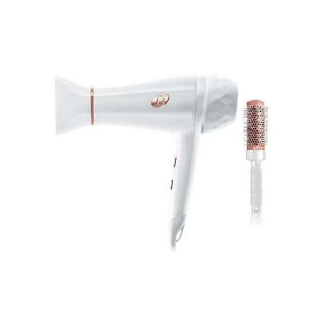 ($285 Value) T3 Micro Featherweight Luxe 2I Hair Dryer, White/Rose Gold