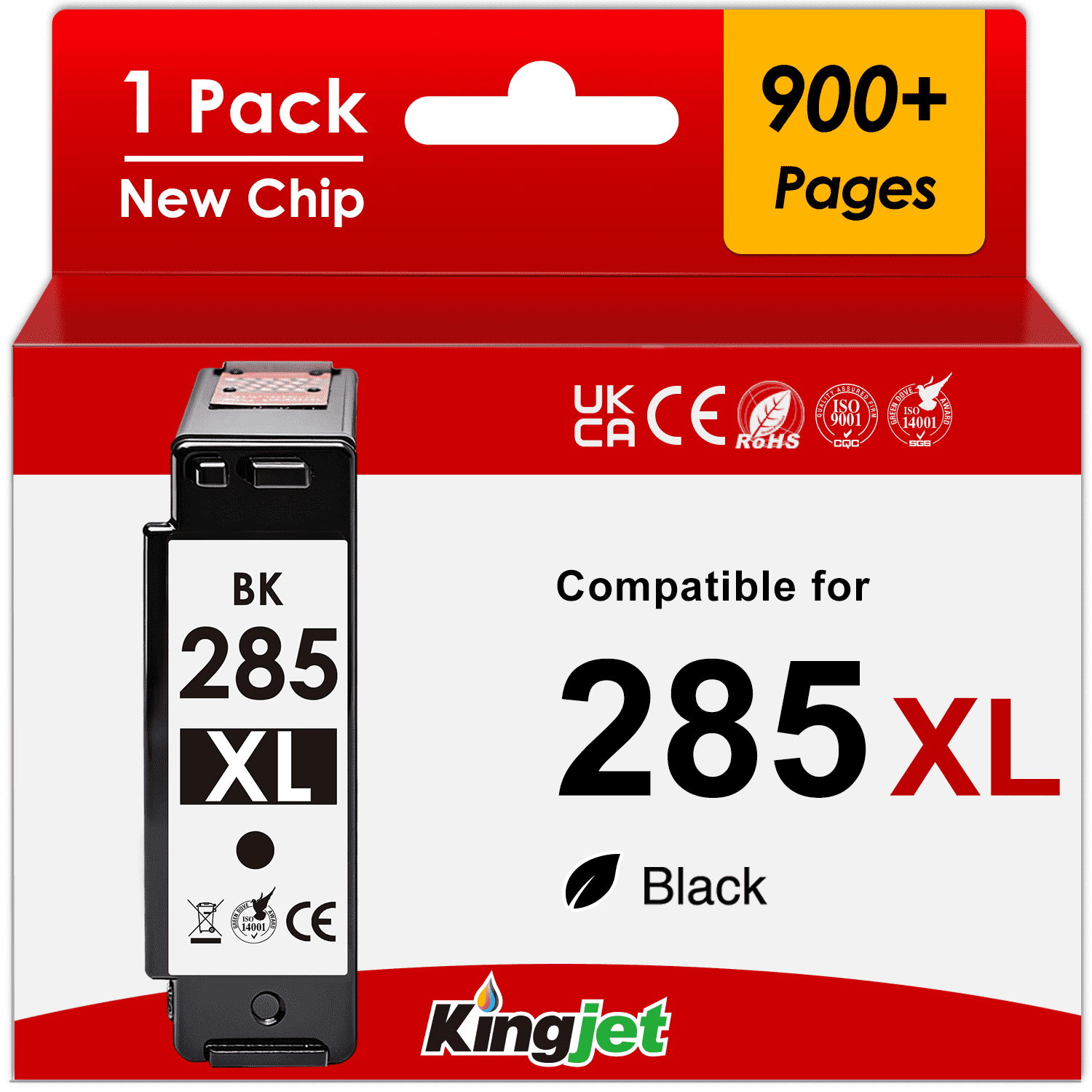PG 285 Black Ink for Canon 285 Ink for Canon 285 Ink Cartridge for PIXMA TS7720 TR7820 TS7722 Printer (1 Black)