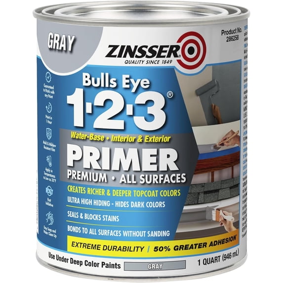 2862581-2-3 all-surface primer, quart size, gray