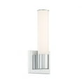 thumbnail image 1 of 2871-77-L-Minka Lavery-15W 1 LED Round Bath Vanity-14 Inches Tall and 5 Inches Wide-Chrome Finish, 1 of 7