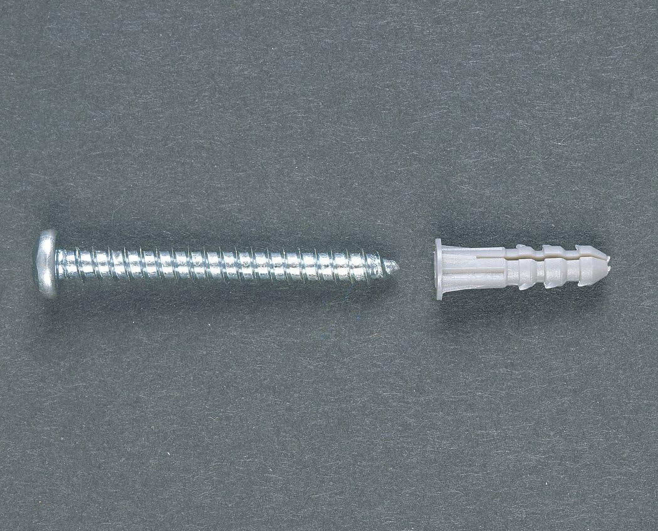 2876 Wall Anchors And Screws For Studs And Concrete, 10 Pack