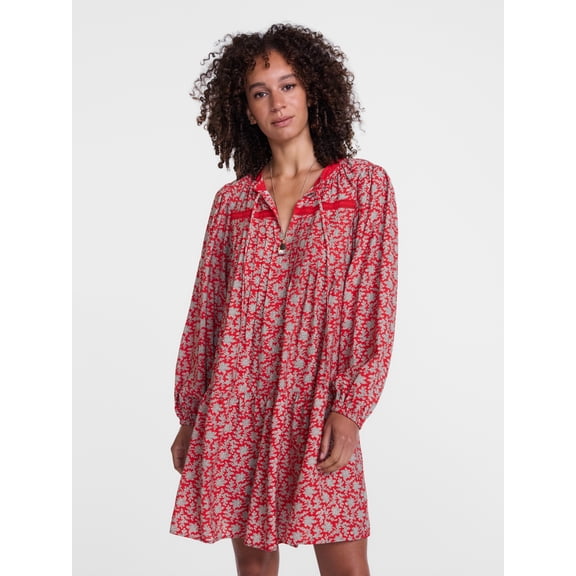 Scenario Women's Tiered Ruffle Mini Dress, Sizes XS-XXXL