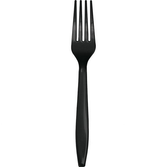 288/Case Bulk Black Velvet Plastic Forks