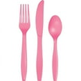 thumbnail image 1 of 288/Case Bulk Candy Pink Assorted Plastic Cutlery, 1 of 6
