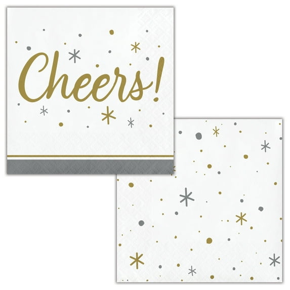 288 Count Bulk Pack Cheers 24ct 2ply Beverage Napkin