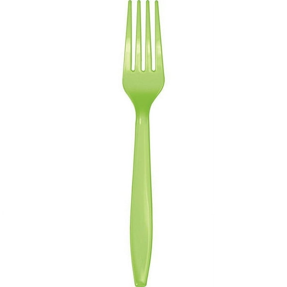 288 Count Bulk Pack Fresh Lime Green Plastic Forks