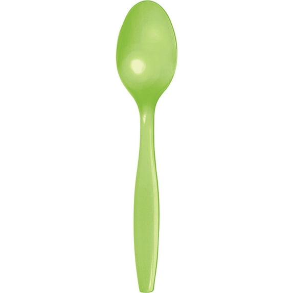 288/Case Bulk Fresh Lime Green Plastic Spoons