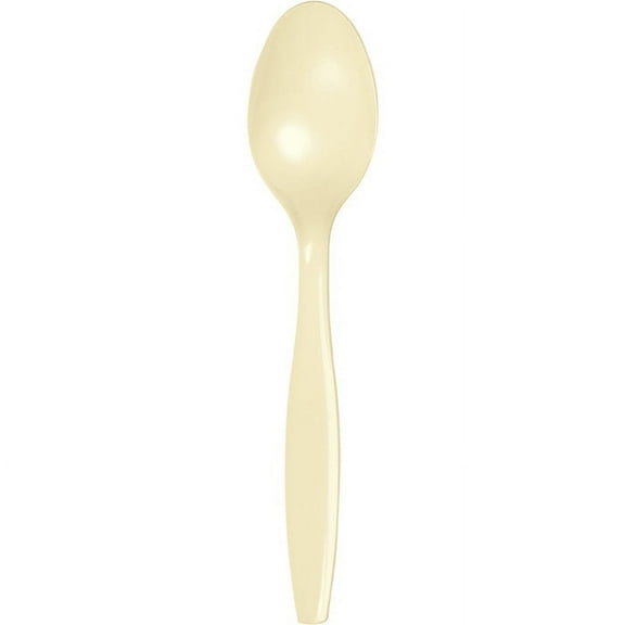 288 Count Bulk Pack Ivory Plastic Spoons