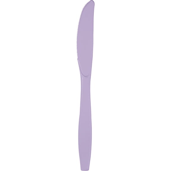 288/Case Bulk Luscious Lavender Plastic Knives