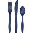 thumbnail image 1 of 288/Case Bulk Navy Assorted Plastic Cutlery, 1 of 3