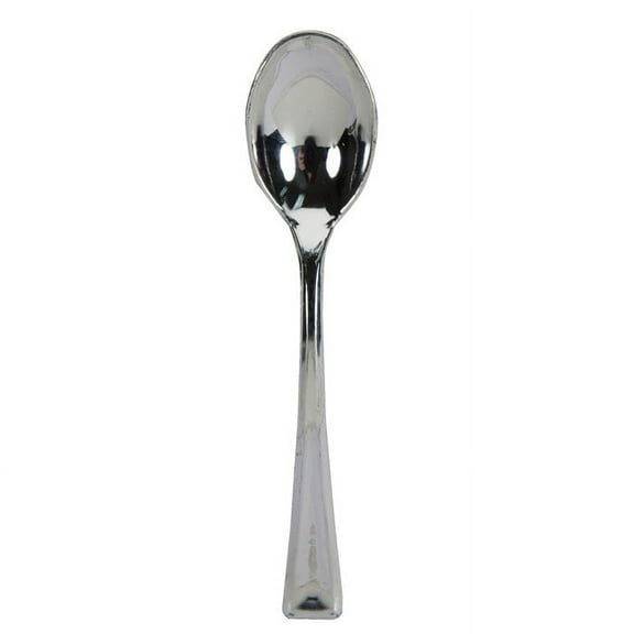 288 Count Bulk Pack Silver Metallic Sensations Mini Spoons