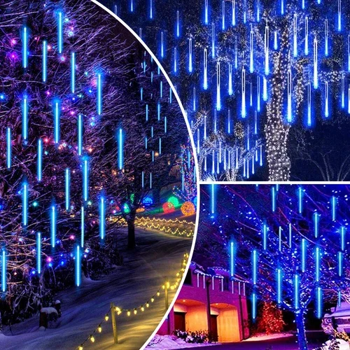 288 Led Meteor Shower Lights 8 Tube Rain Tree String Light Garden Party Decor