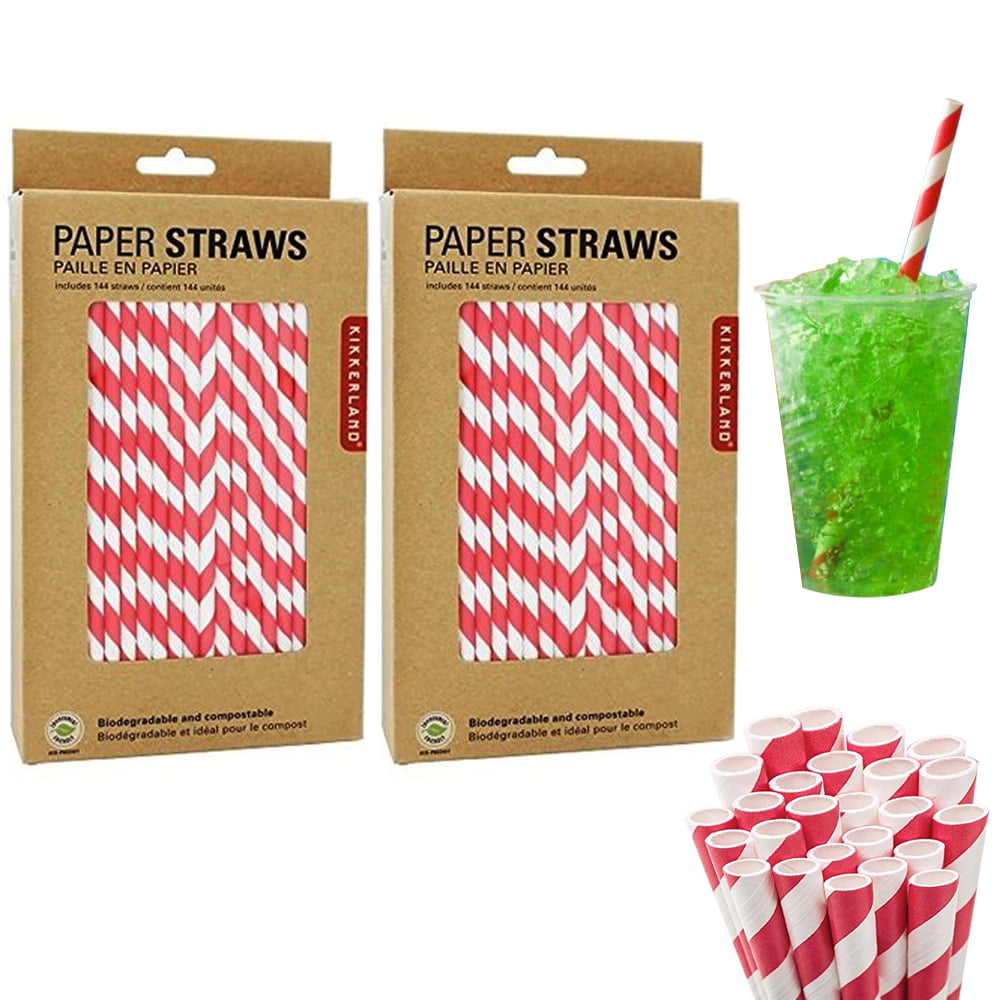 Party Disposable Biodegradable Red Star Chequered Paper Straw - China Paper  Straws and Biodegradable Straws price