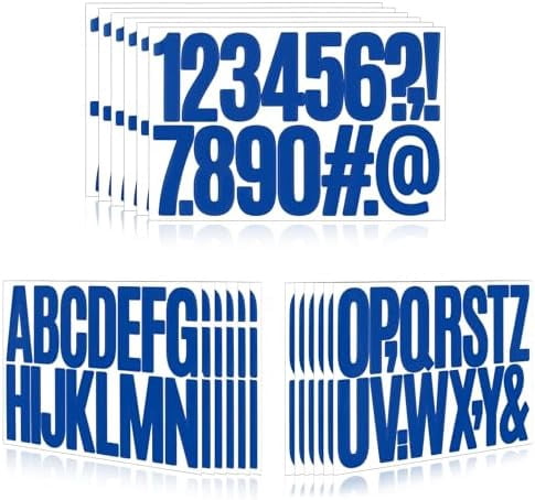 288 Pcs 18 Sheets Letter Stickers,Self Adhesive Waterproof 3 Inch ...