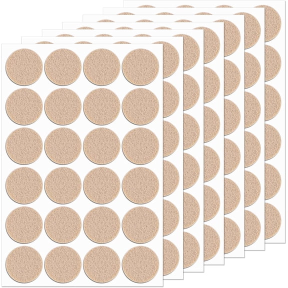 288 Pcs Self Adhesive Felt Furniture Pads 3/4", Felt Pads for Coasters Bottom Dots Felts Floor Protectors for Furniture Thick Cabinet Door Bumpers for Chair Legs Felts Pad Small for Hardwood Floors