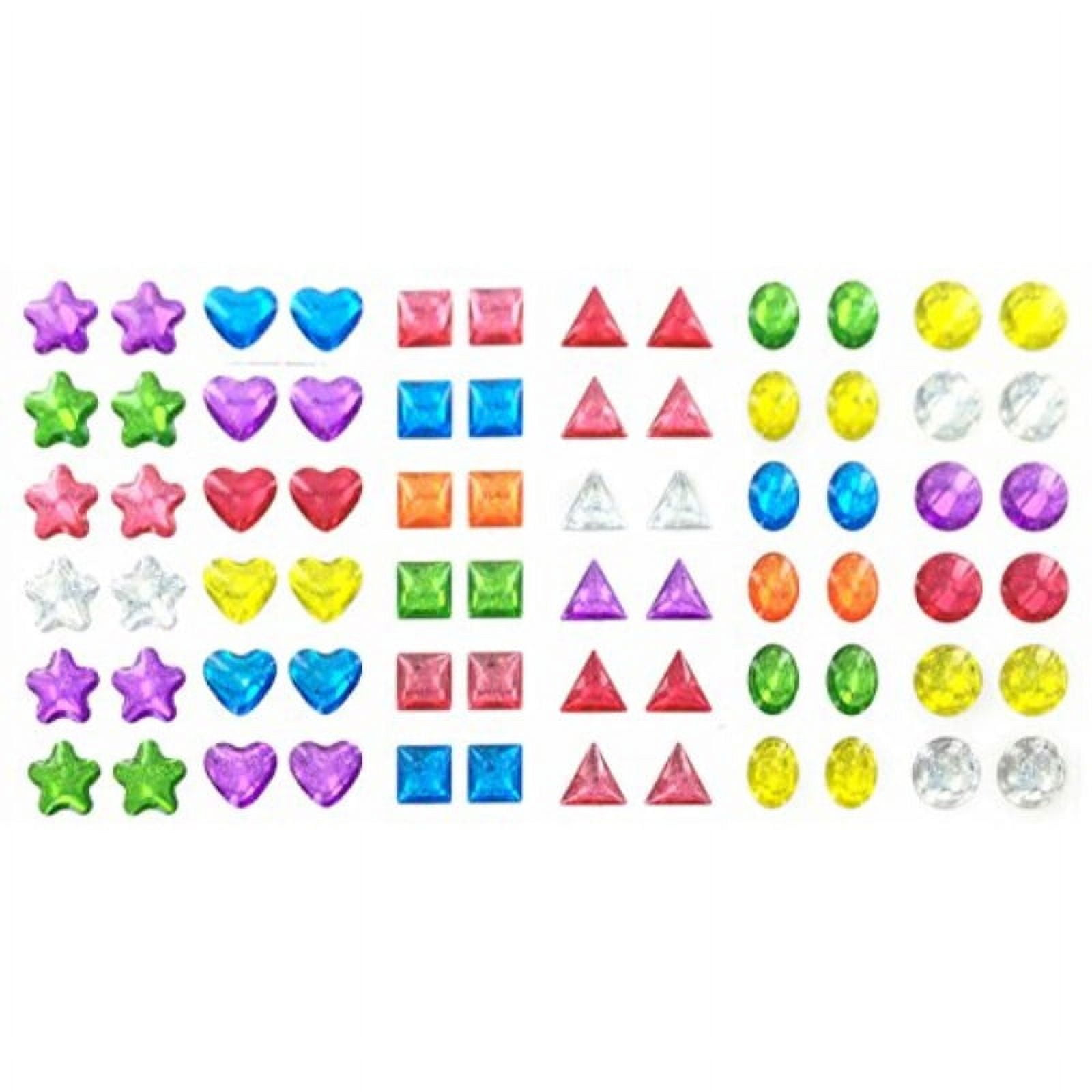 5 Sheets Sticker Earrings Stick On Earrings Face Gems Pearl Stickers Nail  Rhinestones 