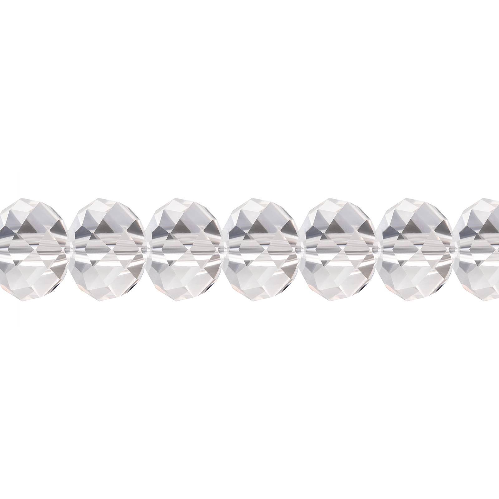 288 Pieces (6mm) Crystal | Preciosa Crystal Bellatrix Glass Faceted Rondelle Beads