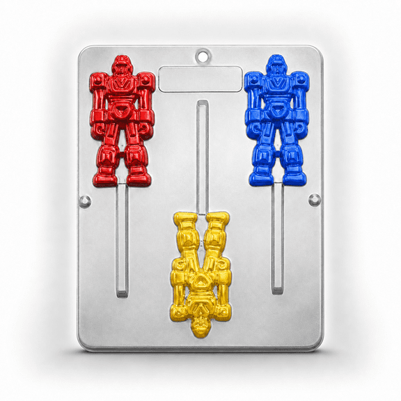288 Robot Lollipop Chocolate Candy Mold