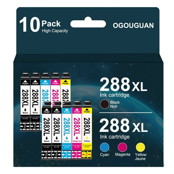 288 XL Ink Cartridges Compatible for Epson T288XL Ink Cartridges use with Epson XP-330 XP-340 XP-430 XP-434 XP-446 XP-440Printer(Black Cyan Magenta Yellow, 10Pack)