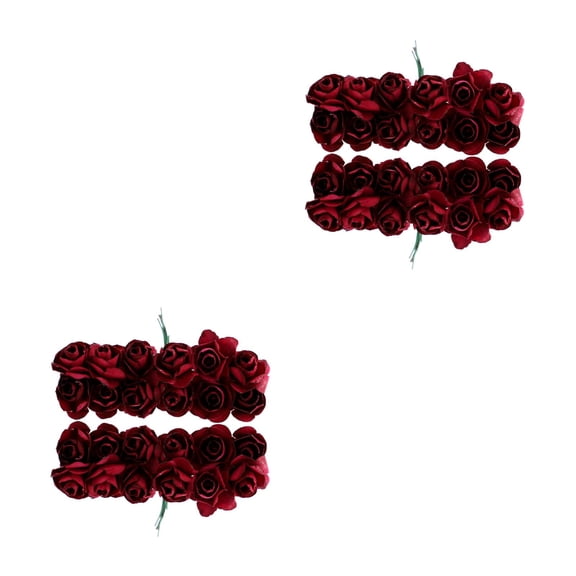 288 pcs Artificial Paper Rose Small Rose Flower Crafts Flower DIY Material