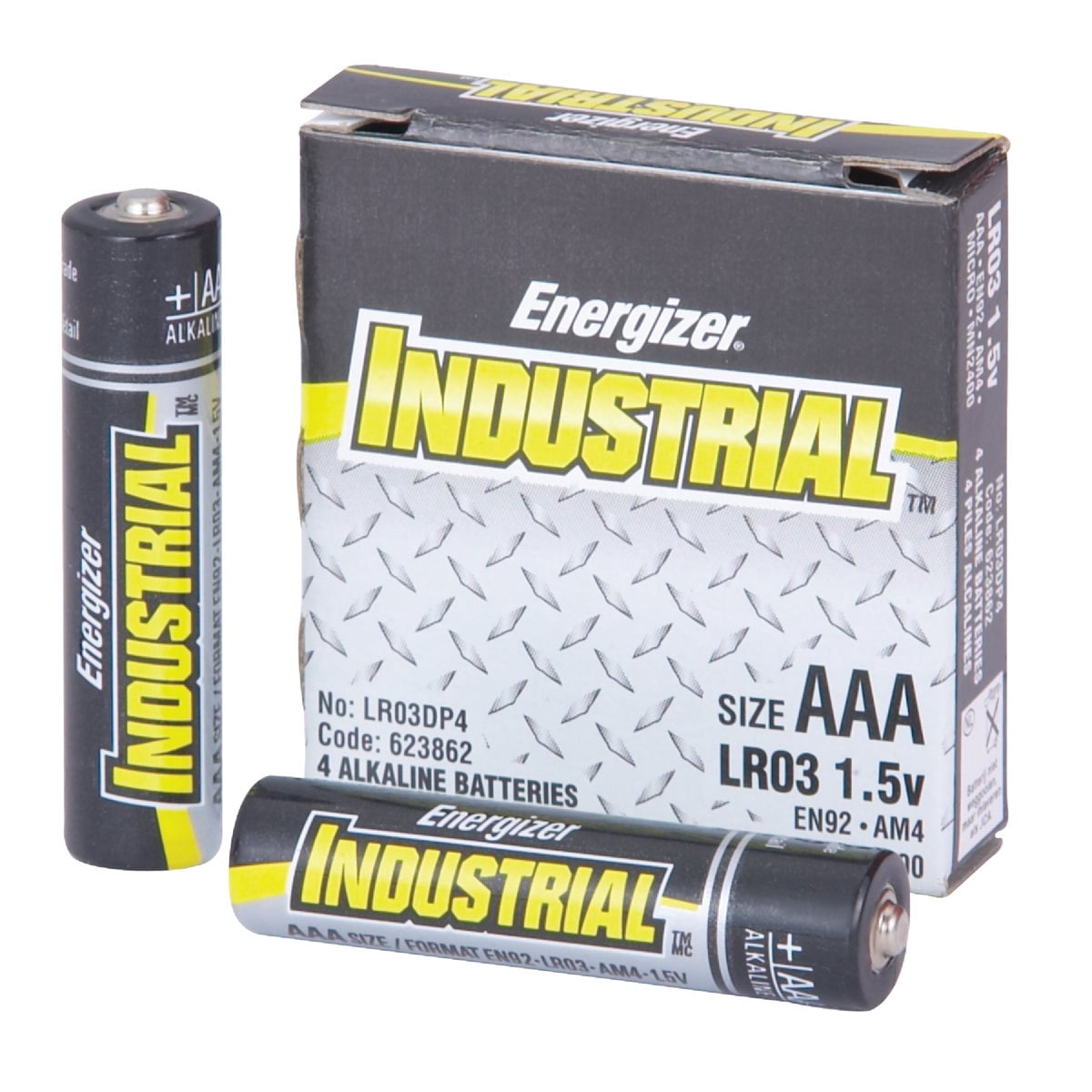 Energizer Industrial Alkaline AAA Batteries EN92 - 1.5 V - 288 Pack