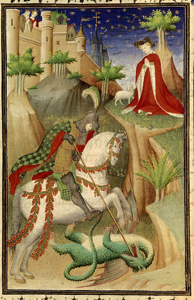 2880 Miniature Heures De Boucicaut (1365-1421) Canvas Art - (18 x 24)