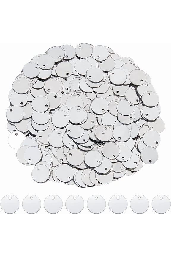 2880Pcs Flat Round Sequins for Crafts 10.5mm PVC Round Paillettes Silver Large Sequin Paillettes Craft Loose Sequins for DIY Sewing Embroidery Earrings Crafts