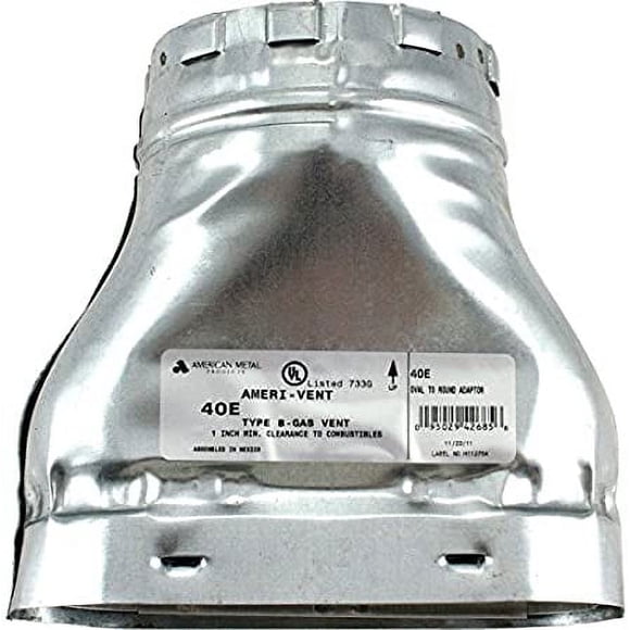 Oval To Round Duct Adapter