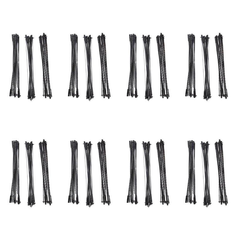 288Pcs Scroll Saw Blades 127mm Carbon Steel Fretsaw Blades with Pin 15/18/24 Teeth Standard Fine Cut Saw Blades