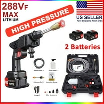 288VF Cordless Pressure Washer with 2 Batteries and Charger, Portable Electric Power Washer, Water Pressure Machine Spray Gun for Home