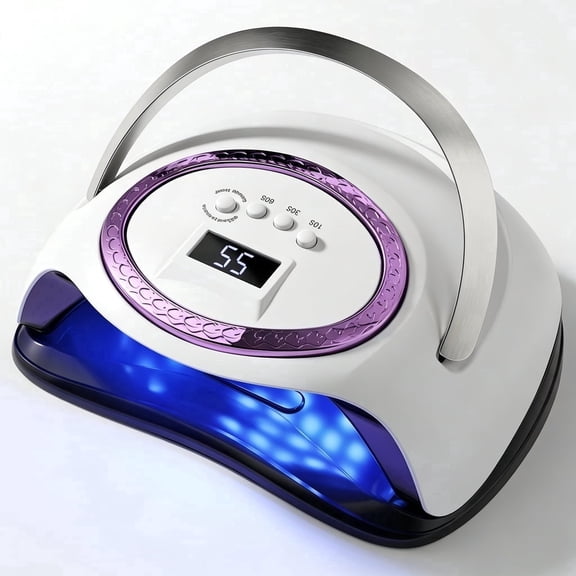 Professional 288W Gel Nail Dryer with Smart Sensor - 66 LED Beads, 4 Timer Settings, LCD Digital Display, Even Curing Light for Home Manicure