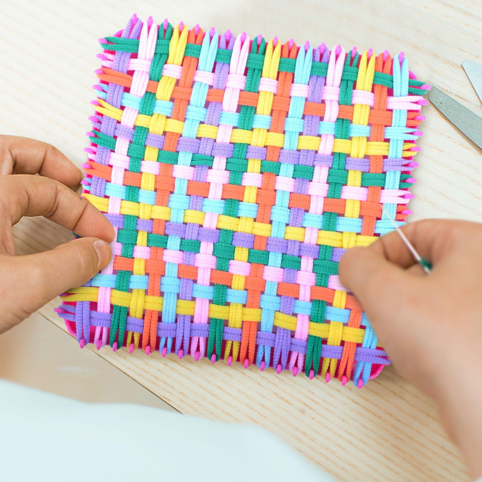 288pcs Elastic Weaving Loom Loops Potholder Loom Bands Colorful Kids