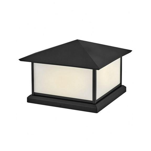 28987TK-Hinkley Lighting-Walter - 20W 2 LED Outdoor Large Pier Mount Lantern-10.5 Inch Tall and 15 Inch Wide-Textured Black Finish