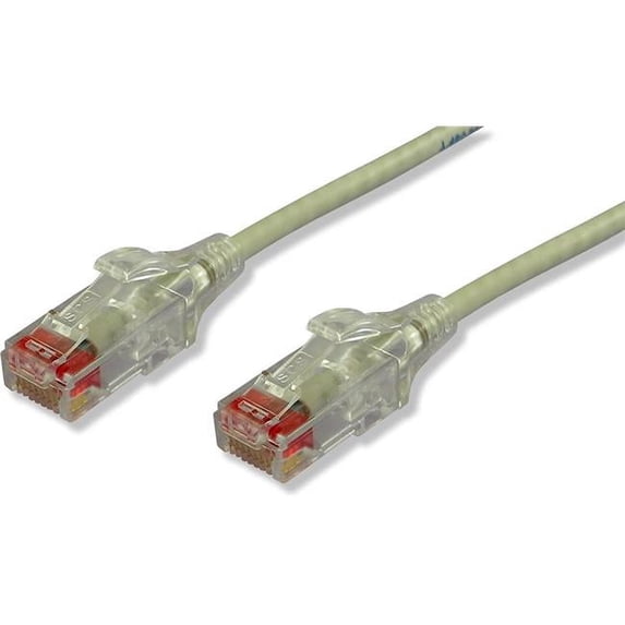 28AWG Cat6 Slim Adapter Cable, Gray - 5 ft.