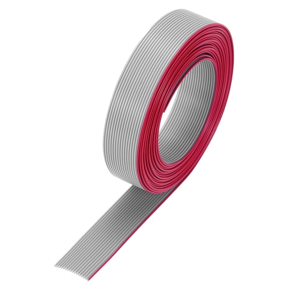 28AWG IDC Wire Flat Ribbon Cable 3 m/9.8ft Length 1mm Pitch 16 Pin Gray