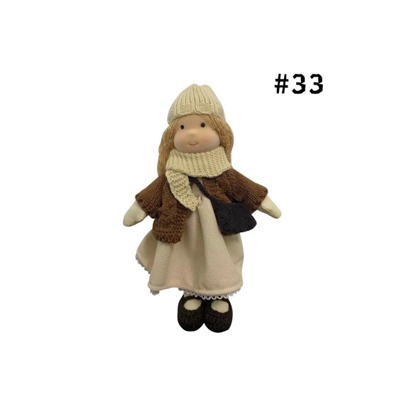 28Inch Handheld Rag Doll Soft Cotton Plush Toy with Fashion Outfit for Birthday Celebration and Holiday Party Decoration Gift
