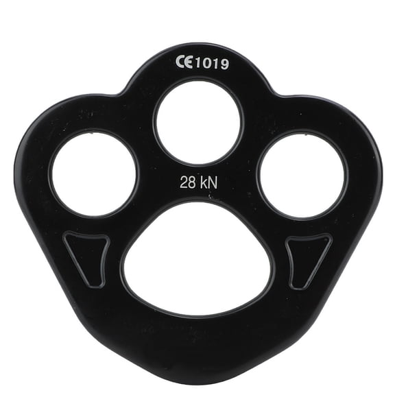 28KN 3 Holes Outdoor Paw Rigging Plate Rock Climbing Multi-Point Anchor Climbing Rappel Bienvenido