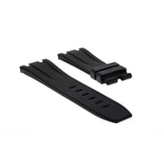 28MM RUBBER BAND STRAP FIT 42MM AUDEMARS PIGUET ROYAL OAK OFFSHORE WATCH BLACK