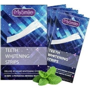 28pcs MySmile Teeth Whitening Strips White Strips Teeth White Strips Mint Flavor, Tooth Whitener Removes 10 Years of Tooth Stains