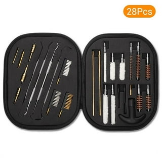  BOOSTEADY Universal Handgun Cleaning kit .22,.357,.38,9mm,.45  Caliber Pistol Cleaning Kit Bronze Bore Brush and Brass Jag Adapter :  Sports & Outdoors