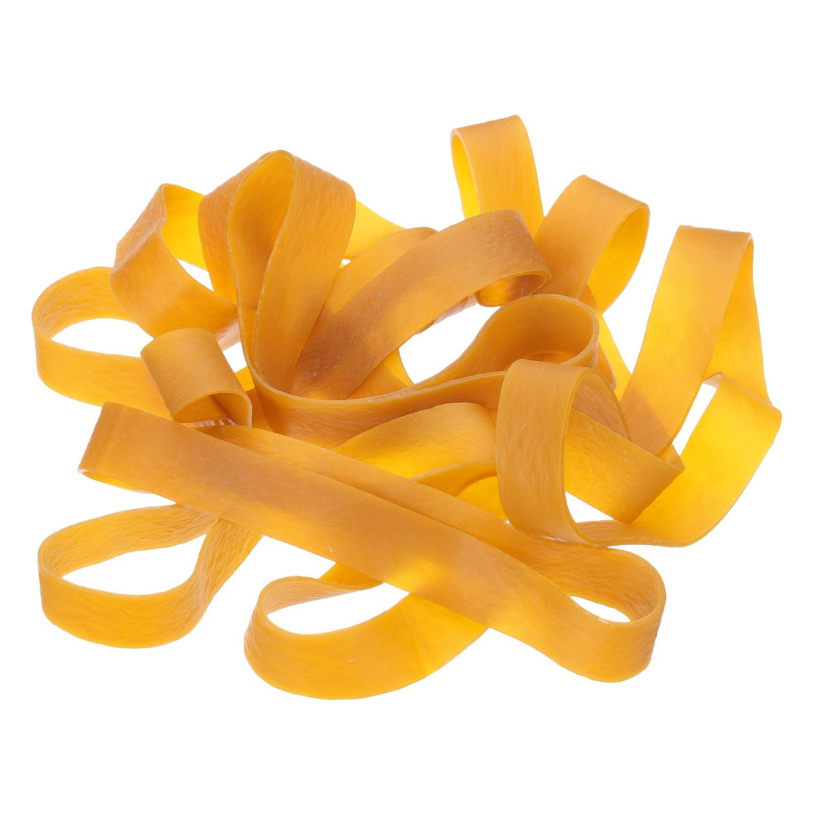 28Pack Rubber Bands, 7.87x0.79 Inch Elastic Bands for Office Supplies, Yellow