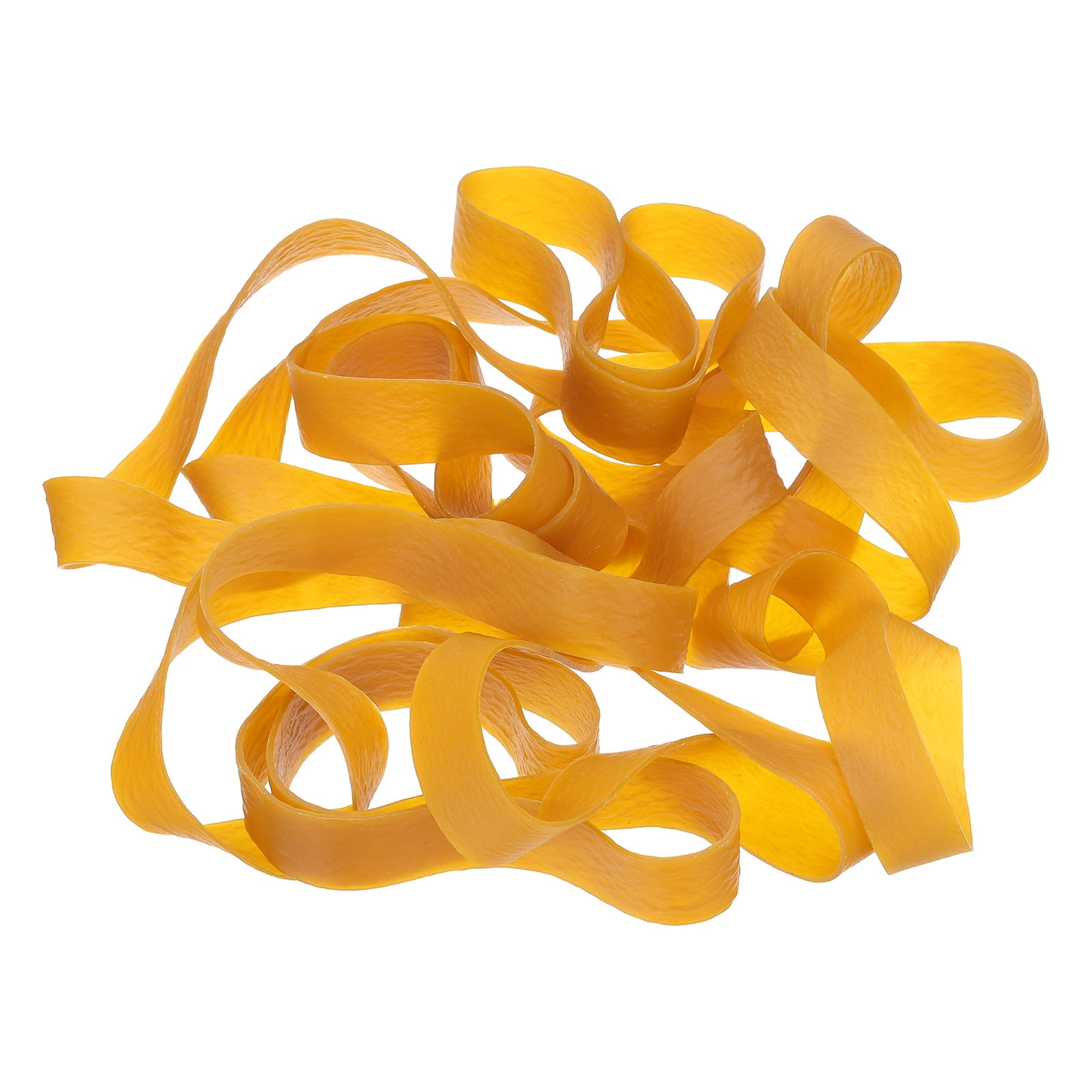 28Pack Rubber Bands, 9.84x0.79 Inch Elastic Bands for Office Supplies, Yellow